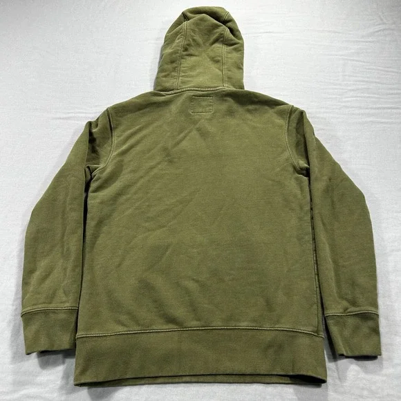 American Eagle Hoodie Mens Small Green Sweatshirt Embroidered Logo Preppy Adult - Picture 2 of 10